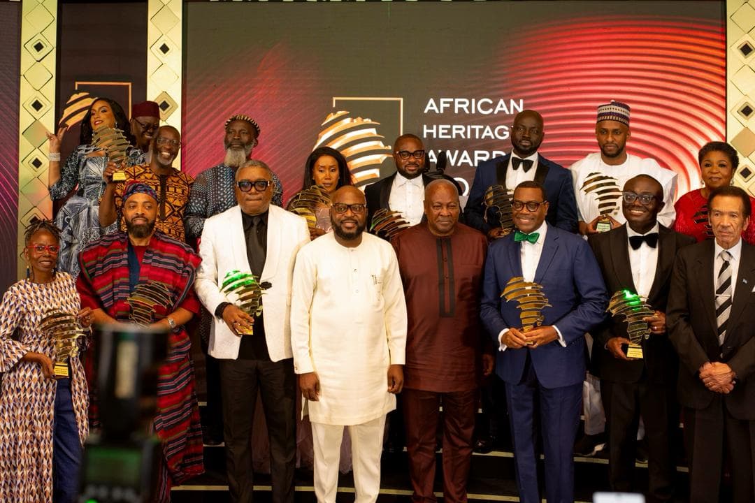 Nigerian delegation at African Heritage Awards in Accra